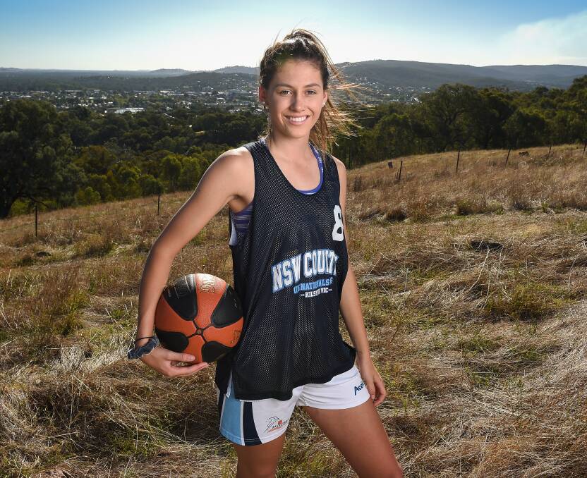 ALL-ROUNDER: Young gun Olivia Barber is equally at home on the football ground as the basketball court. Picture: MARK JESSER