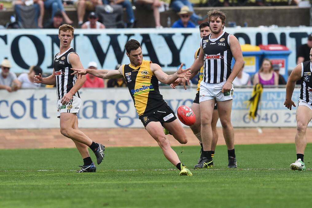 Brayden O'Hara is looking forward to being part of a powerful Wagga Tigers midfield in the Riverina league with Jake Gaynor and Shaun Driscoll.