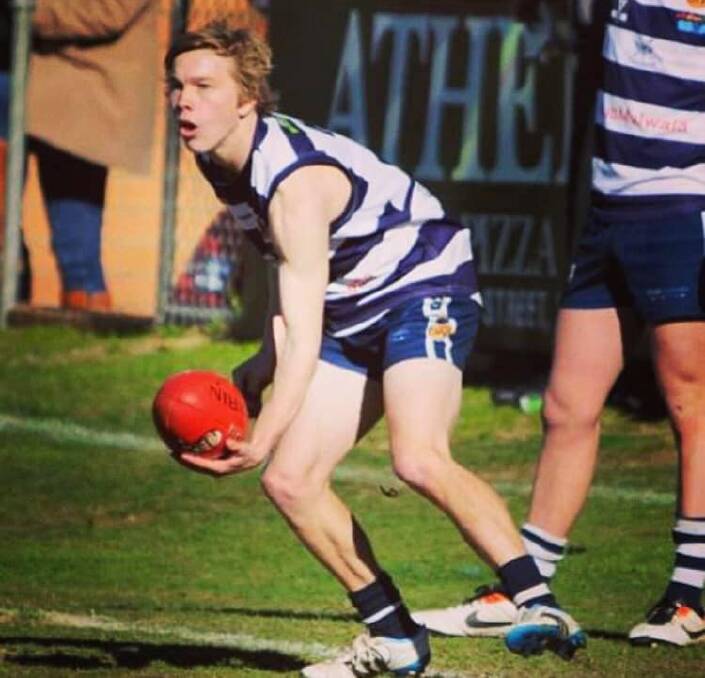 Jacob Adkins in action for Yarrawonga.