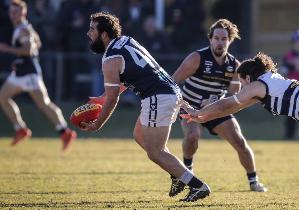 Mitta United's Jye Hodgkin was one of the Blues' best players in their thrilling victory.