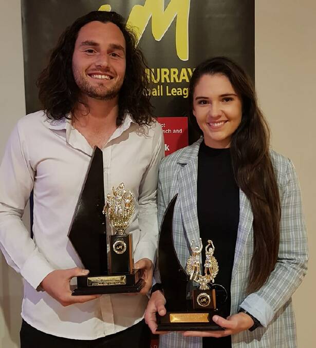 Federal's Tom McKimmie and Sophie Pattison won the top football and netball medals on Saturday night.