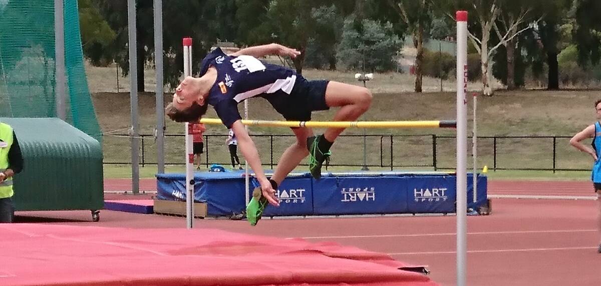 Josh Furze grabbed three gold medals in the Northern Country Region Track and Field Championships at Bendigo.
