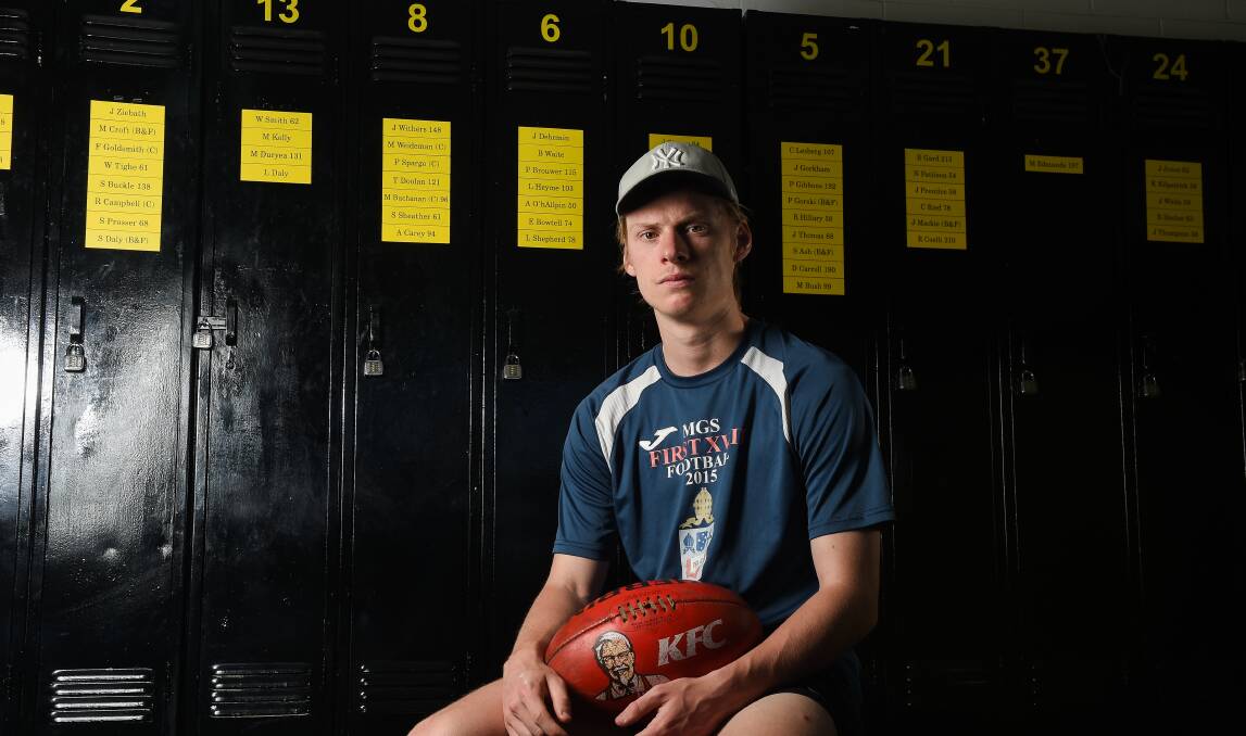 OFF TO THE BIG TIME: Charlie Spargo has realised a lifelong dream
by being drafted. Picture: MARK JESSER