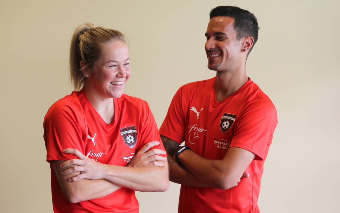 FIRED UP: Wangaratta star Leanne Branson and new coach Adam Burchell will look to lead the Red Devils to senior women's success in 2019. Picture: KYLIE ESLER