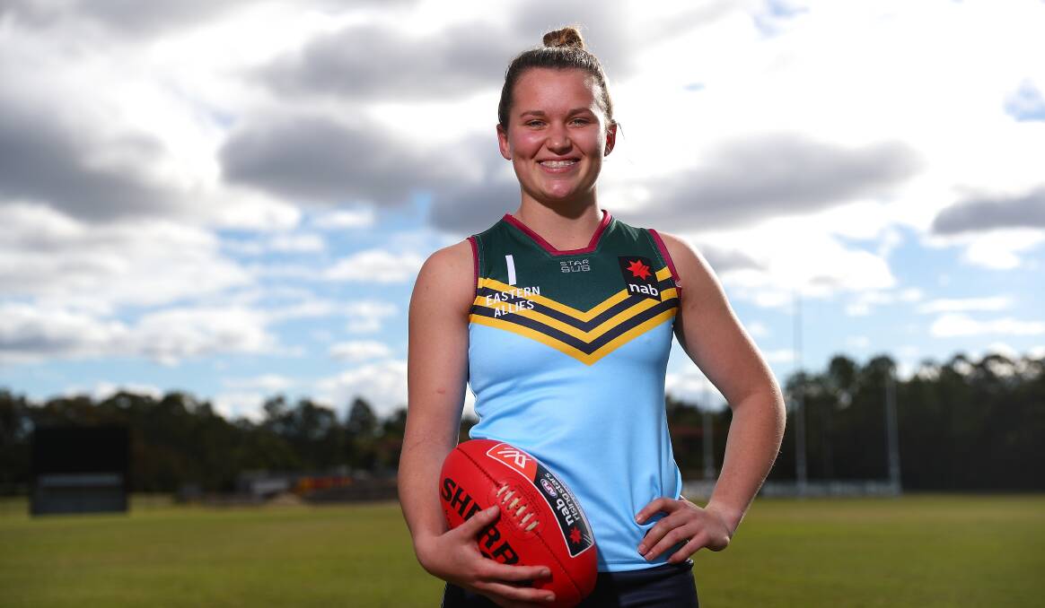 Alyce Parker did her AFL draft prospects no harm by dominating for the Eastern Allies. Picture: AFL Media