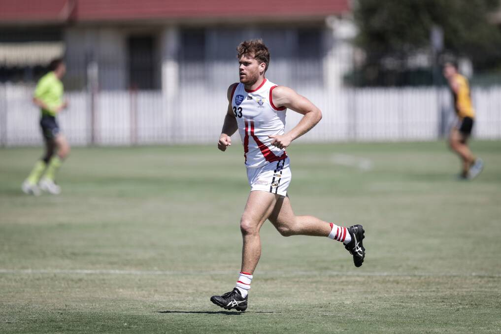 Former Lavington player Jack Nunn was solid in Canberra Demons' big win over Albury on Saturday.