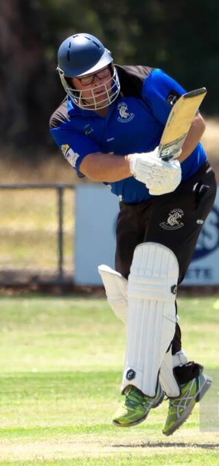 Dan Athanitis in action for Corowa. Picture: SIMON GINNS
