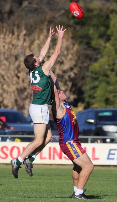 Wodonga recruit Marshal Macauley in action for Coolamon against Ganmain-Grong Grong-Matong in the Riverina league. Picture: DAILY ADVERTISER