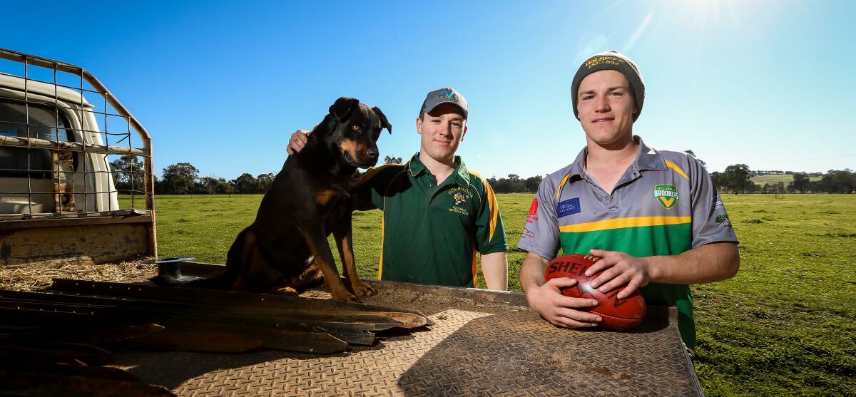 BACK ON HOME TURF: Brothers Will and Lachie Holmes will play a big role in Holbrook's quest to play finals. PIcture: JAMES WILTSHIRE