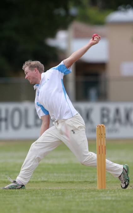 ON FIRE: Holbrook spinner Will Heriot grabbed three wickets in the association's victory over Griffith. They will now take on Cricket Albury-Wodonga. Picture: KYLIE ESLER