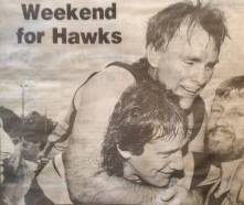Casual Hawk Neale McMonigle loved a punt .... and goals