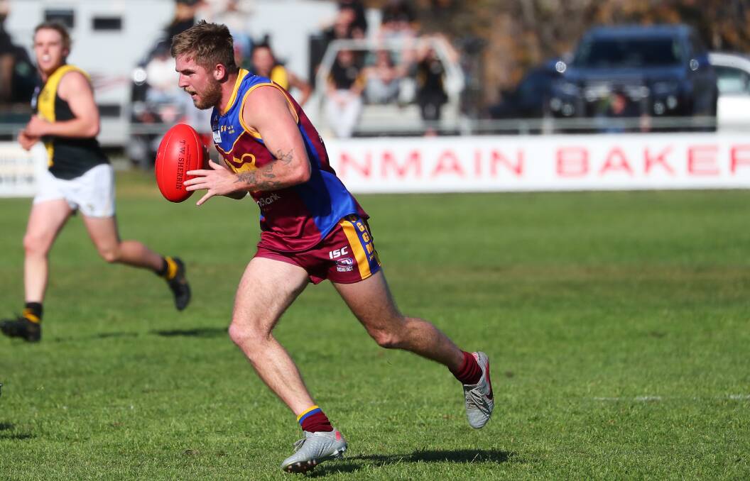 Sam Murray was a solid performer for Ganmain-Grong Grong-Matong despite fading out of the game late. Picture: THE DAILY ADVERTISER