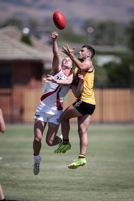 TOUGH GOING: Tiger Brayden O'Hara was one of Albury's best against Canberra at Wodonga on Saturday. Picture: JAMES WILTSHIRE