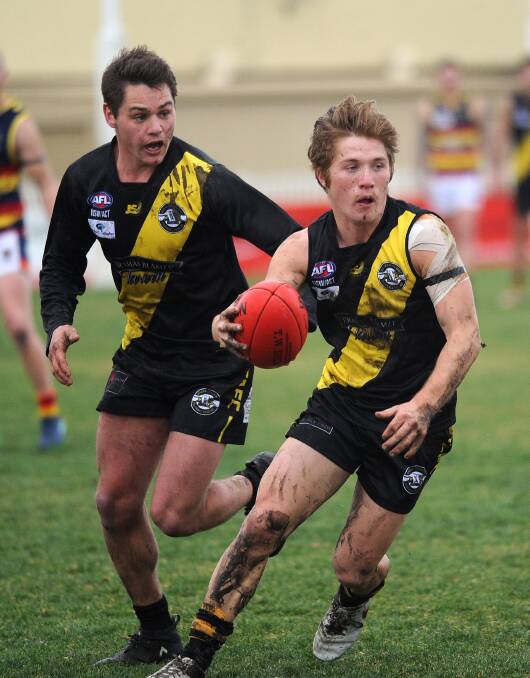 Wagga Tigers midfielder Jake Gaynor is looking forward to testing himself in the Ovens and Murray with Albury. He trained with the Tigers on Tuesday night.