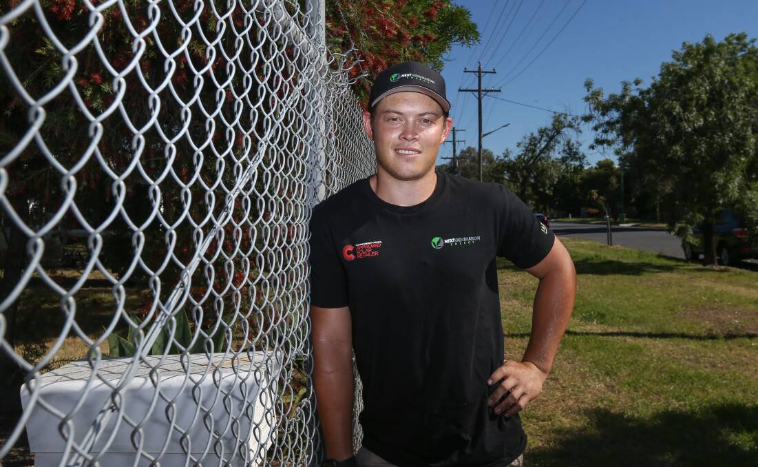Henty recruit Sam Scott is looking forward to his debut season with the Swampies after crossing from Rutherglen. Picture: TARA TREWHELLA