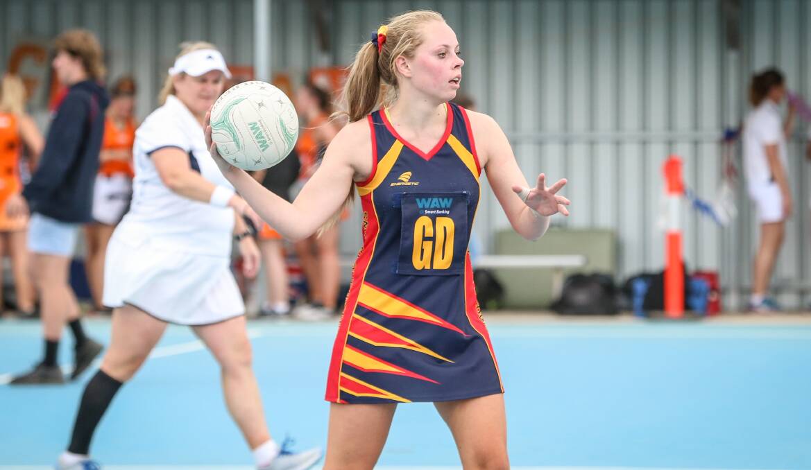 Crows' Brooke Morley was strong in defence for her side.