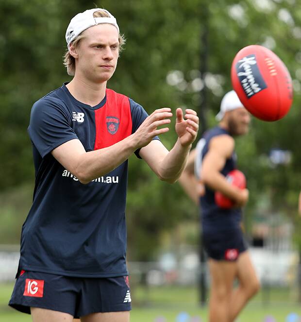 BRIGHT START: Albury youngster Charlie Spargo has impressed the Melbourne hierarchy since arriving at the Demons last year. Picture: MELBOURNE FOOTBALL CLUB