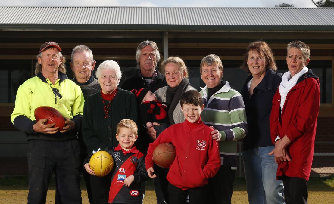 KEEPING IT IN THE FAMILY: Riley Pargeter, Wil Weidner, Terry and Matt O'Halloran, Joan and Peter Pargeter, Noah van Zanten, Trish Shelley, Fran Weidner, Kate Grace and Jill Pargeter. Picture: MARK JESSER