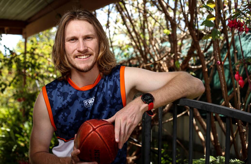 COUNTING DOWN THE DAYS: Rand-Walbundrie-Walla defender Kurt Jensen is keen to make up for lost time. Picture: JAMES WILTSHIRE