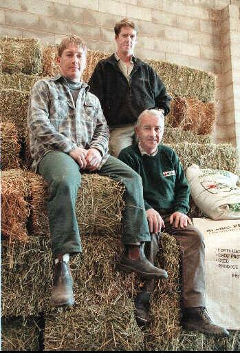 Alex Blair with sons, Simon and Sean, in 1997.