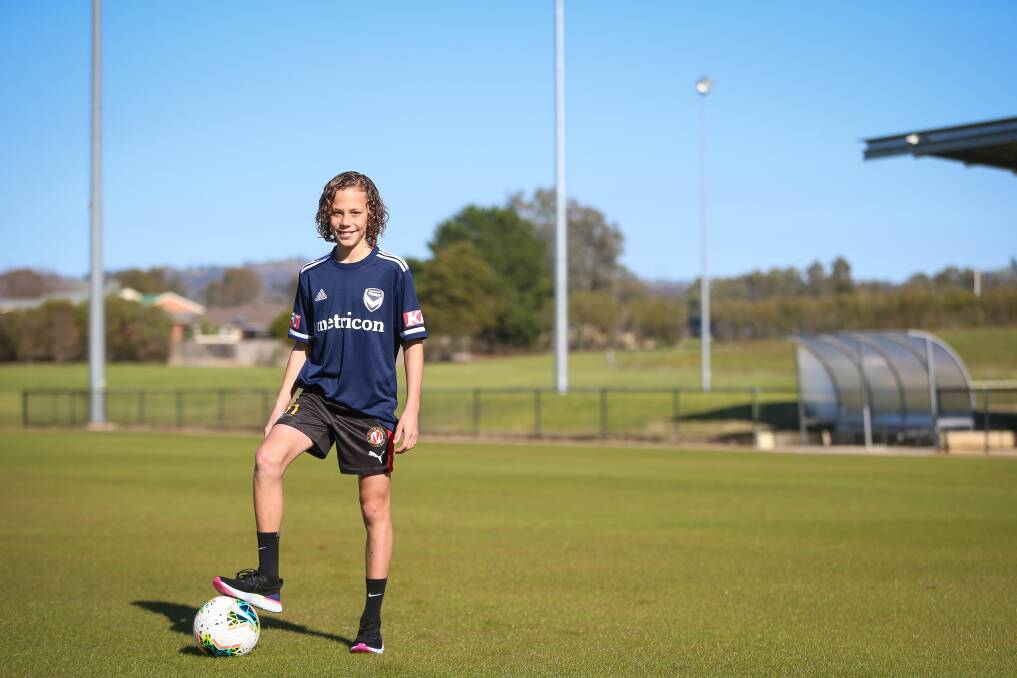 Albury High School student Noah Spry is looking forward to joining Melbourne Victory. He is the fourth Murray United player to sign with a major Australian club since 2015. Picture: JAMES WILTSHIRE