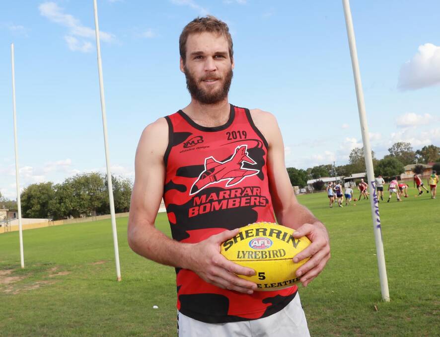 BIG SIGNING: James Lawton is set to create chaos in the Farrer league under experienced Marrar coach Shane Lenon. Picture: DAILY ADVERTISER