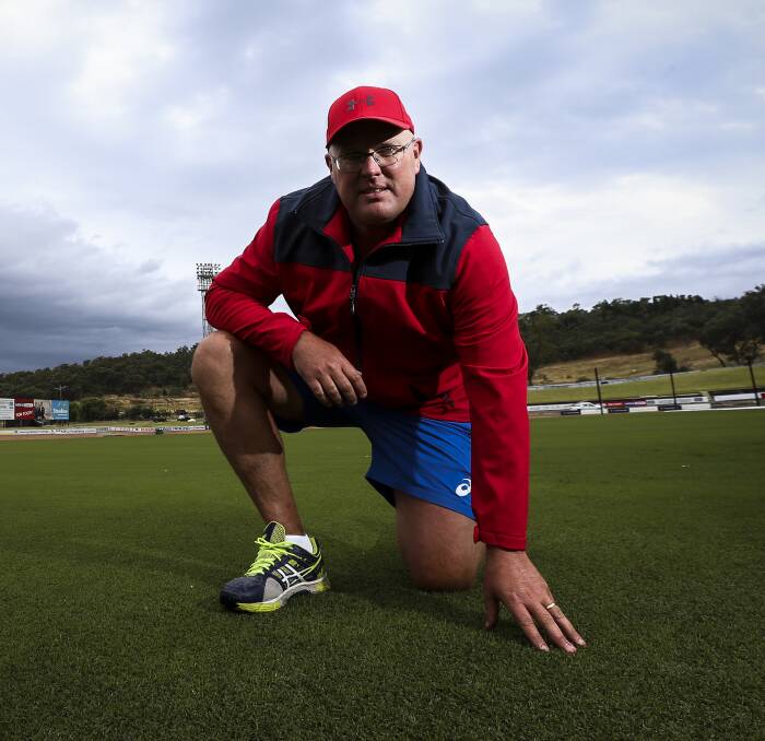 FAST TRACK: Curator Heath Naughton expects plenty of runs in Tuesday's Border Bash matches at Lavington Oval. Picture: JAMES WILTSHIRE