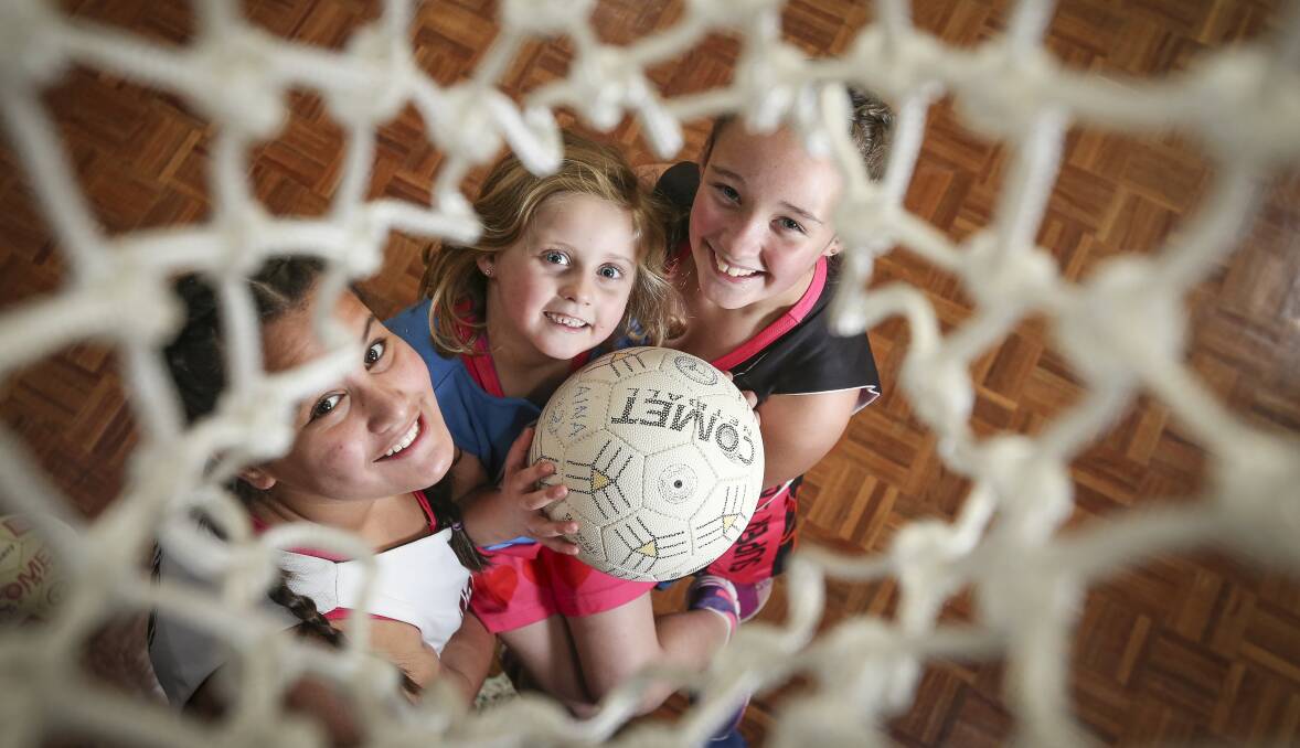 READY TO GO: Delta Gemmell, 12, Shyla Turnbull, 6, and Daytona Turnbull, 11, are looking forward to playing. Pictures: JAMES WILTSHIRE