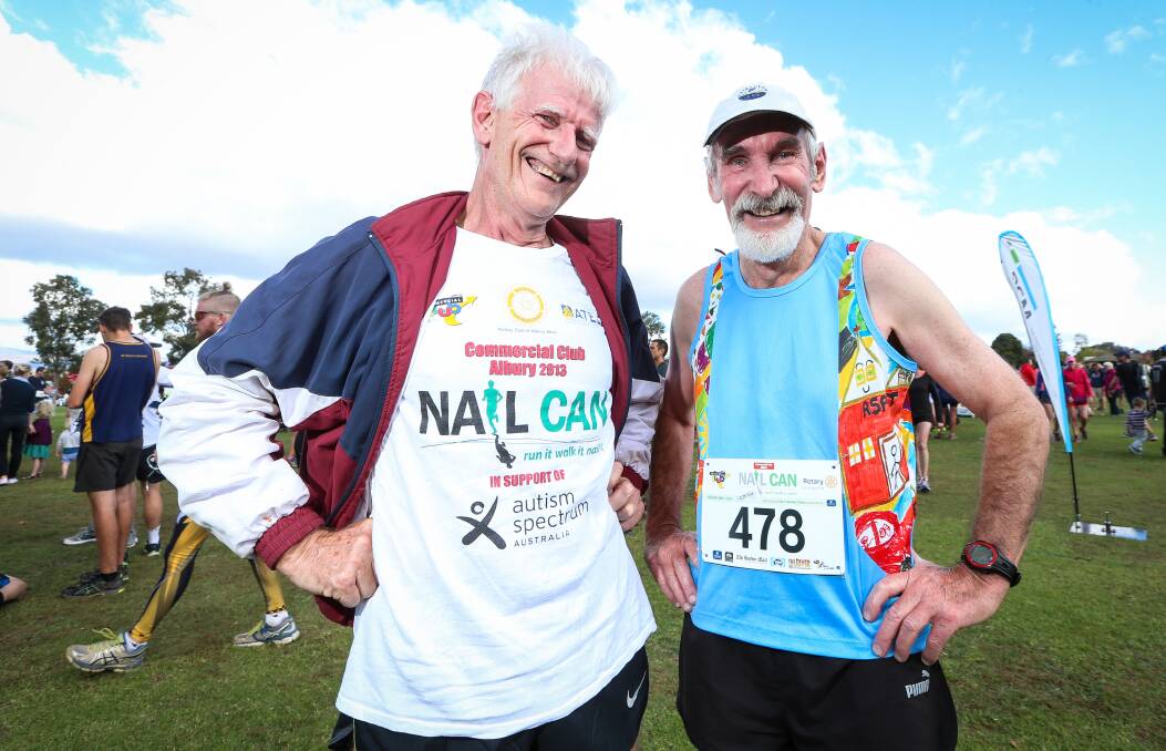 Rob Simmons and Clive Vogel competed in the first Nail Can Hill Run in 1977.