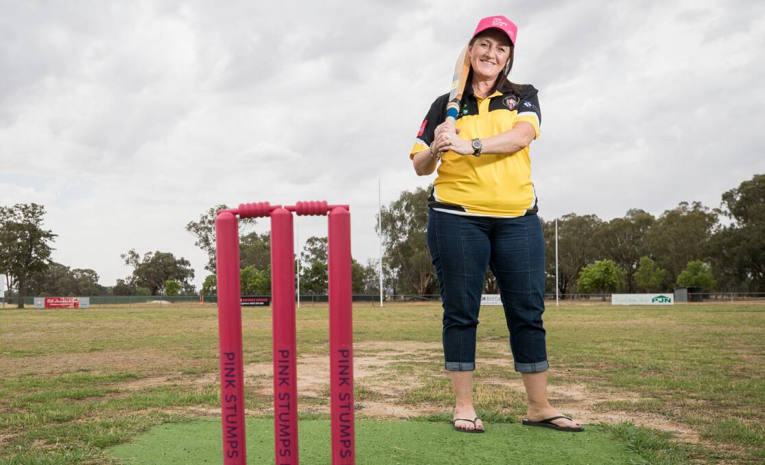PIGEON POWER: Club treasurer Sue Collins is looking forward to meeting Glenn McGrath later this month at Walbundrie. Picture: JAMES WILTSHIRE