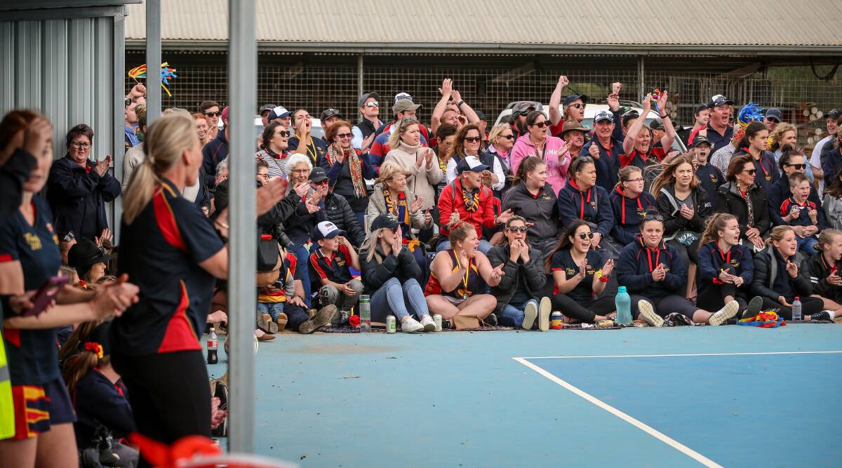 A small army of Billabong Crows supporters flocked to the netball at Walbundrie on Saturday and they didn't go home disappointed.