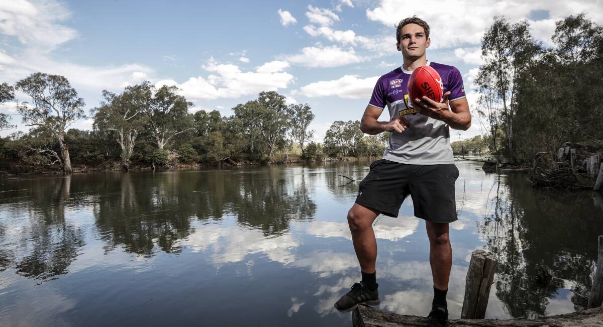 WAITING GAME: Mat Walker is sweating on Friday's AFL draft.
Picture: JAMES WILTSHIRE