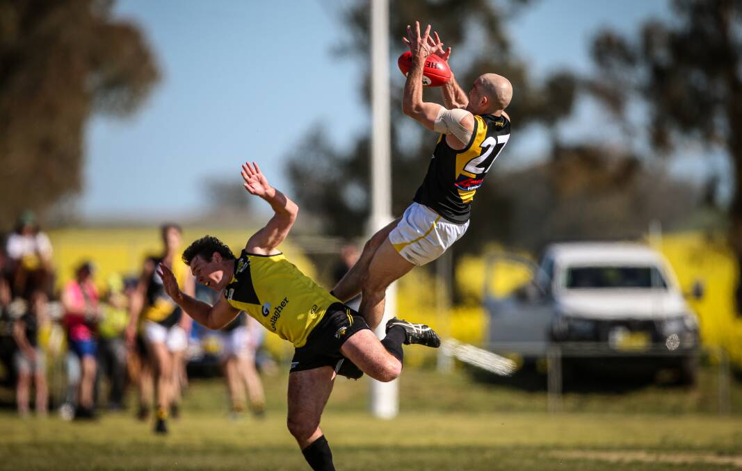 Shaun Campbell was a matchwinner for Wagga Tigers in the AFL Riverina Championship this year. He has returned to Melbourne despite strong from country clubs.
