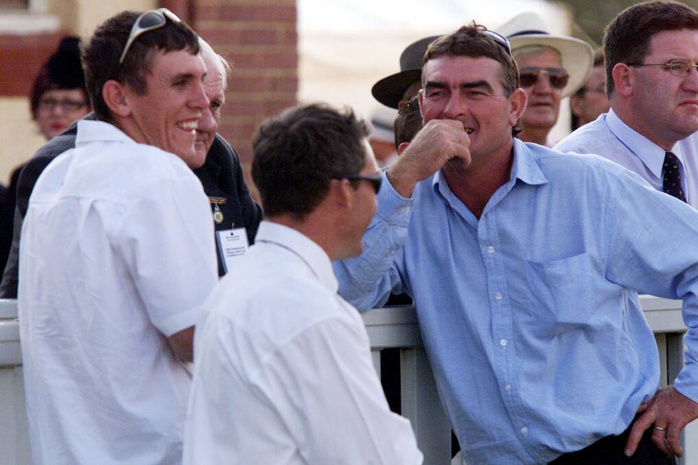 Former Lockhart and Turvey Park star Warren Sykes enjoys the races almost as much as football.