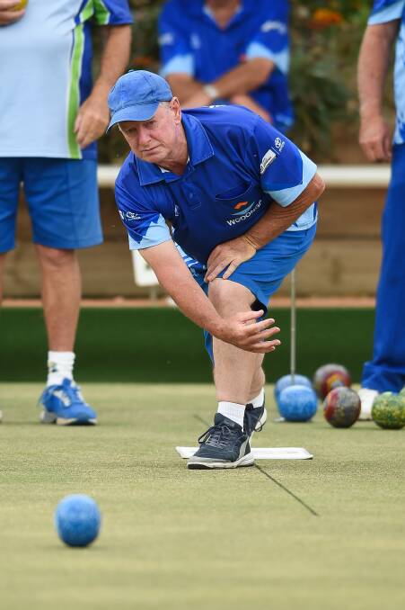 Wodonga's Rob Taylor in action against Corowa Services on Saturday.