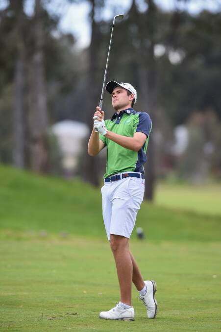 STANDING TALL: Zach Murray set up his win with a six-under round at Commercial-Albury. Pictures: MARK JESSER
