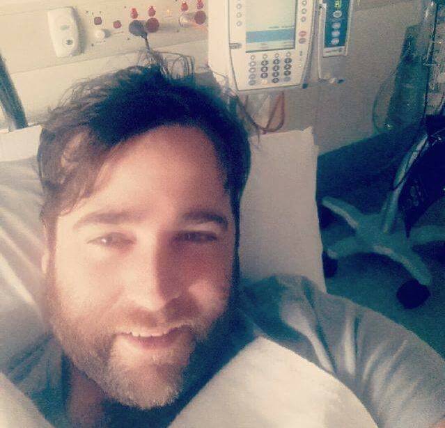 UP FOR THE FIGHT: Tallangatta Cricket Club coach Trent Ball will undergo surgery on a brain tumour in Melbourne next week. He has been overwhelmed by the support of his family and friends.