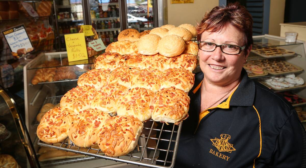 BAKING CARE OF BUSINESS: Owner Joanne Duffy has worked in her family's Lavington bakery for more than 40 years. Picture: JAMES WILTSHIRE
