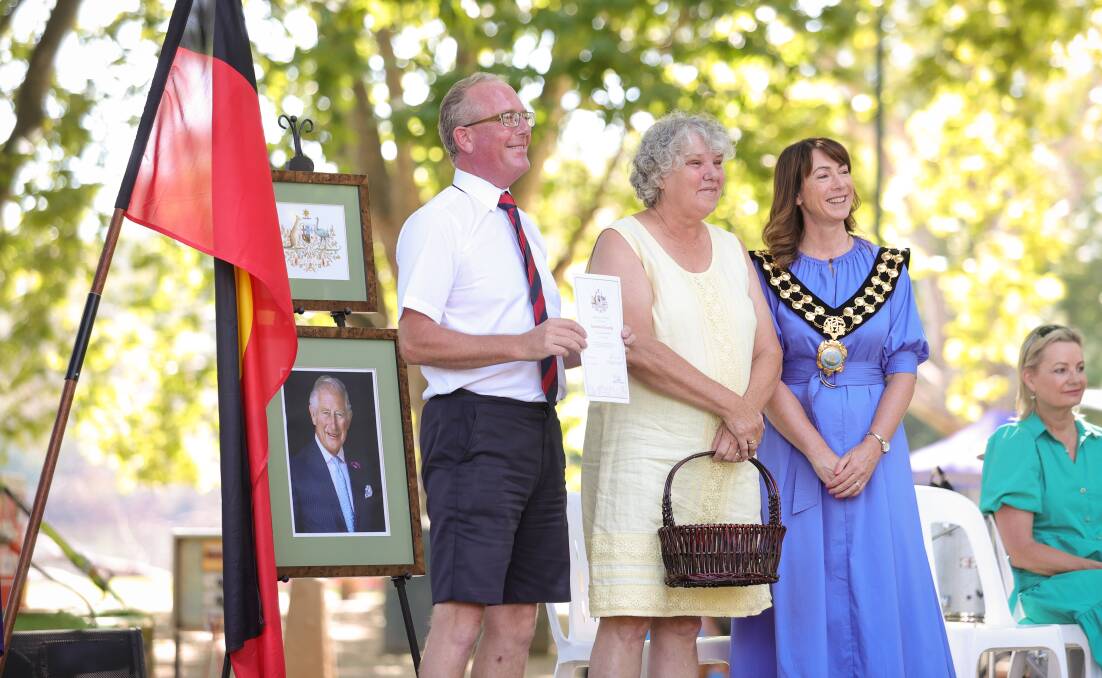A citizenship ceremony is conducted on Australia Day at Noreuil Park in 2023. Council is being urged to reinstate the ritual on January 26, 2025.