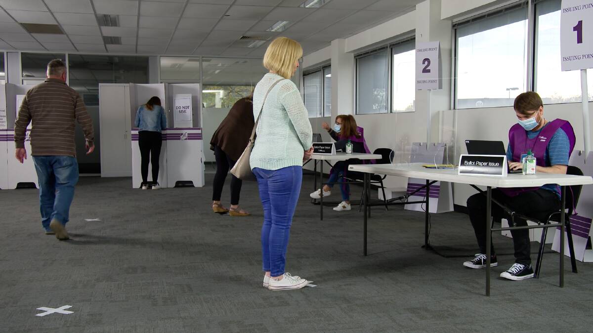 New look: Election officials will be issued with face masks and gloves as part of coronavirus safety steps for the Eden-Monaro by-election. Picture: AUSTRALIAN ELECTORAL COMMISSION