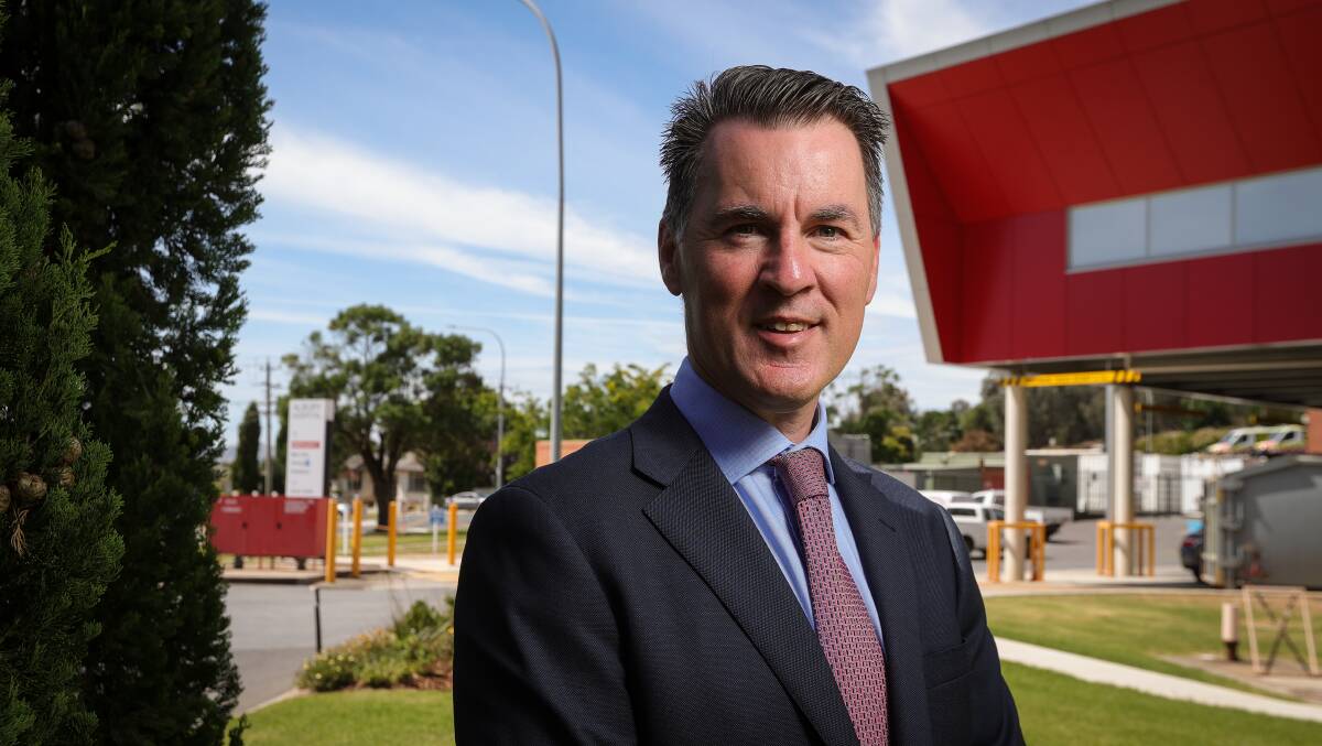 Albury Wodonga Health boss Bill Appleby has outlined staff recruitment and retention being undertaken by the Border's biggest employer. Picture by James Wiltshire 