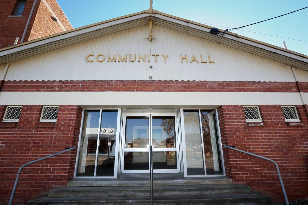 Awaiting its fate: The community hall at Yarrawonga which is the subject of a tussle between a local action group and the Moira Shire Council.