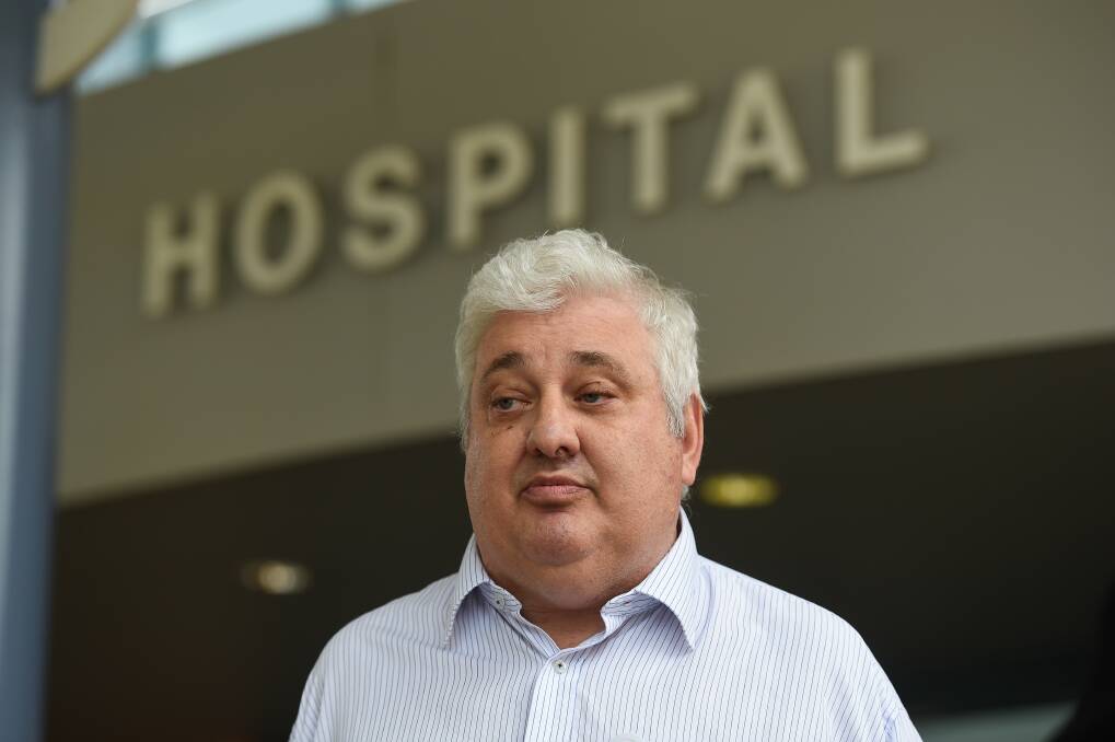 Crunch point: Albury Hospital boss Michael Kalimnios says fill-in doctors will need to be promptly recruited from across NSW after a ban was put in place on Melbourne locums working at the medical centre.
