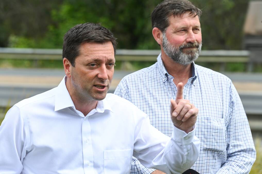 The Victorian Opposition's public transport spokesman Matthew Guy has pointed the finger at the state government over what he sees as the faults with the North East train line. His Coalition colleague Bill Tilley has supported his views. File picture