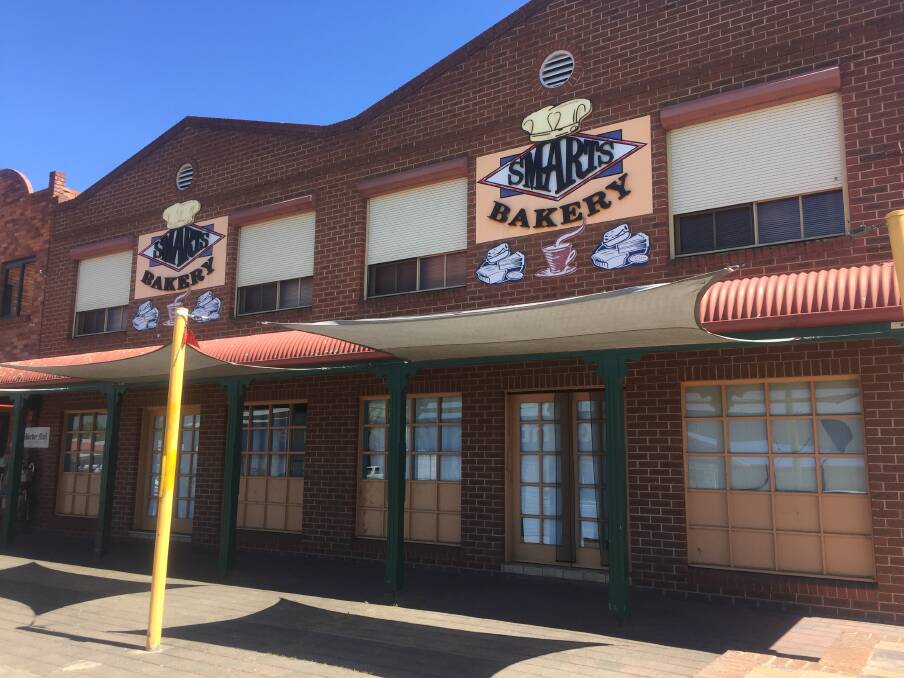 Closed forever: Windows were blocked on Thursday after Smart's Bakery shutdown after 53 years of trading. 