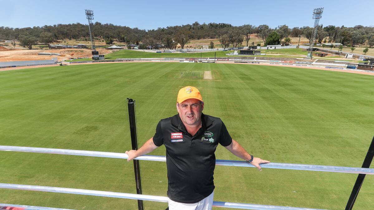 Making a pitch: Cricket Albury Wodonga supremo Michael Erdeljac stressed to Albvury councillors the economic benefits of a Twin City centre of excellence for his sport.