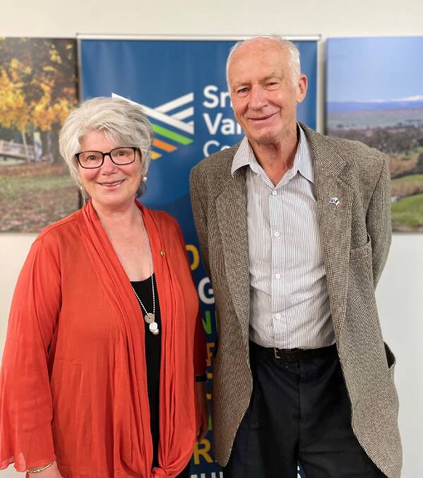 Leadership duo: Trina Thomson and Ian Chaffey are the new deputy mayor and mayor of Snowy Valleys Council after an election on Tuesday afternoon. Picture: SNOWY VALLEYS COUNCIL