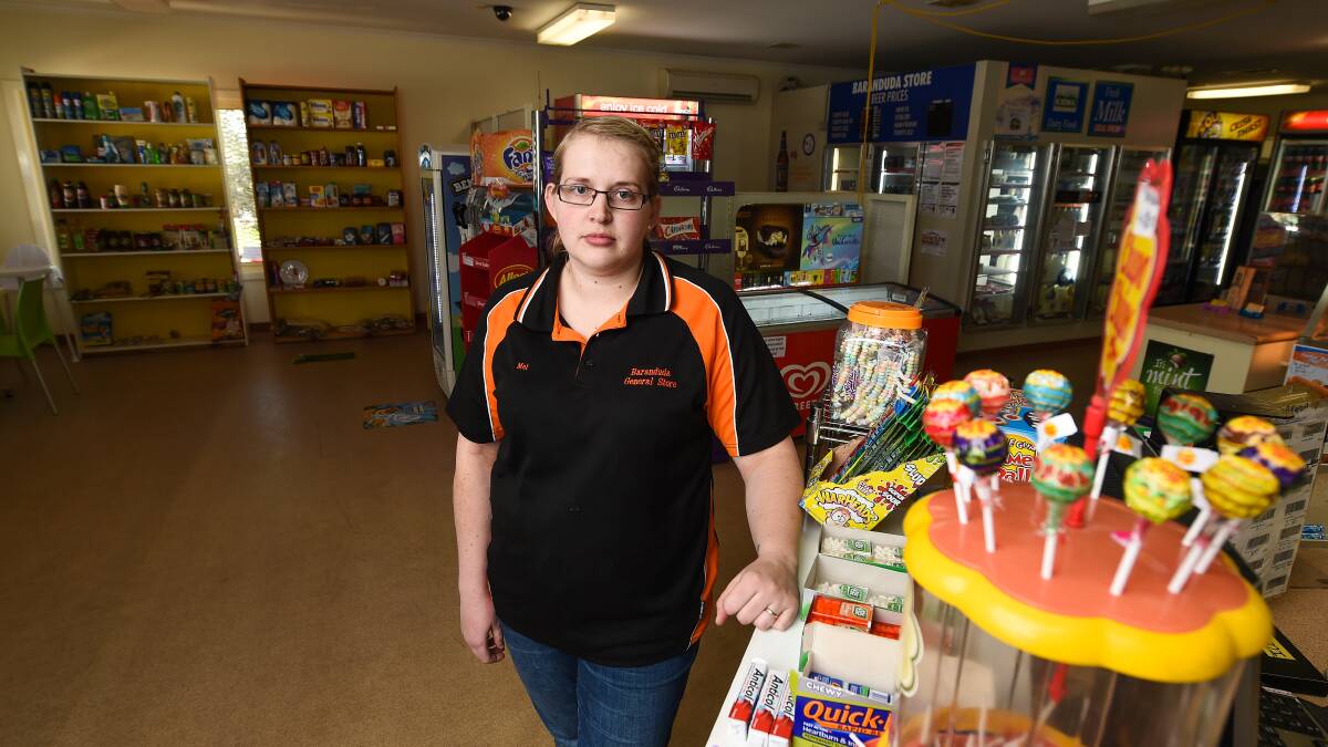 Opposed: Baranduda General Store owner Mel Grealy believes a supermarket should not be built on land earmarked for it by Wodonga Council due to likely traffic congestion. Picture: MARK JESSER