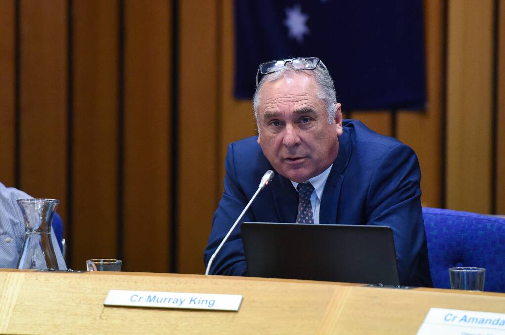 On the defence: Albury councillor Murray King believes reasonable steps were taken to ensure Depan was a suitable contractor for the Lavington ovals work.