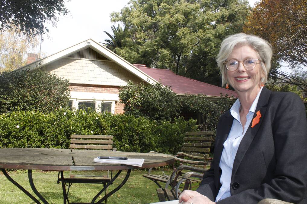 Celebrating: Independent Helen Haines was savouring her showing in the election at her Wangaratta East home with supporters and family on Sunday. Picture: WANGARATTA CHRONICLE
